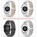 Miniatyrbillede 3 af 9: Apple Watch 38mm - Stilren stållänk Silver-Guld