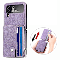 Miniatyrbilde 5 av 11: Samsung Galaxy Z Flip 3 - Mobilskal med Korthållare Brun