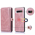 Pikkukuva 10 / 11: Samsung Galaxy S10 Plus - Smart Effektfullt Plånboksfodral Röd