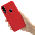 Miniatyrbilde 3 av 11: Samsung Galaxy A20S - Skyddande Mattbehandlat NKOBEE Skal Marinblå