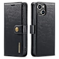 Miniatyrbilde 6 av 11: iPhone 13 Mini Case - Stilrent Plånboksfodral med Retro Läderlook Svart