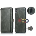 Pikkukuva 5 / 11: iPhone X/XS - Smart Plånboksfodral med Genomtänkt Design Mörkblå