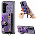 Miniatyrbild 9 av 11: Samsung Galaxy Z Fold 6 - Smart skydd med plånbok & stativ Brun