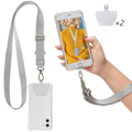 Miniatyrbillede 1 af 8: Smart Mobilholder/Halskæde Grå