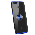 Pikkukuva 1 / 11: Huawei P Smart 2018 - Effektfullt Silikonskal med Ringhållare Blå