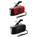 Miniatyrbillede 4 af 11: Smart Vevradio (Nödradio) Solcell Ficklampa Powerbank Black