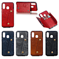 Miniatyrbillede 3 af 11: Samsung Galaxy A40 - Stilrent Skyddsskal med Kortfack Svart