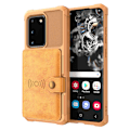 Pikkukuva 4 / 11: Samsung Galaxy S20 - Skyddande Skal med Korthållare Roséguld