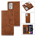 Pikkukuva 1 / 11: Samsung Galaxy A52 - Elegantti LEMAN-lompakkokotelo Brun