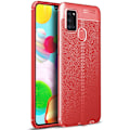Miniatyrbild 3 av 9: Samsung Galaxy A21S - Stilsäkert Litchi-Design Skal Mörkblå