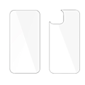 Miniatyrbilde 2 av 11: 2-Pack iPhone 15 Fram- & Baksida Skärmskydd 0,3mm Transparent