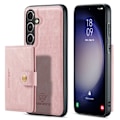 Miniatyrbillede 6 af 11: Stilrent Plånboksfodral med Magnetisk Hållare för Samsung Galaxy S23FE Svart