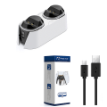 Miniatyrbilde 7 av 9: RGB-kontrollerladdningsstation för PlayStation 5. Snabb laddning med LED-indikator. White
