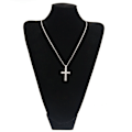 Miniatyrbillede 9 af 10: Elegant Stilrent Kors Halsband Guld
