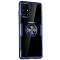 Pikkukuva 1 / 11: Samsung Galaxy A51 - Stilsäkert Leman Skal med Ringhållare Blå
