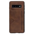 Miniatyrbilde 5 av 11: Elegant Stötdämpande Skal med Kortplats - Samsung Galaxy S10 Mörkblå