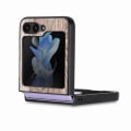 Miniatyrbilde 8 av 11: Trätextur Skal för Samsung Galaxy Z Flip5 5G Light brown