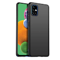 Pikkukuva 4 / 11: Samsung Galaxy A71 - Mattbehandlat Tunt Skal & Skärmskydd Svart