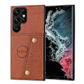 Pikkukuva 6 / 11: Samsung Galaxy S25 Ultra -  Lyxigt PC-läder retro flip-fodral i plånboksstil Röd