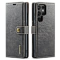 Pikkukuva 1 / 11: Samsung Galaxy S24 Ultra - Lyxigt Fodral med Avtagbart Skal Grå