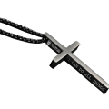 Miniatyrbilde 2 av 8: Stilrent Simpel Design Kors Halsband Silver