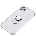 iPhone 11 Pro Max - Skyddande Praktiskt Skal med Ringhållare Silver