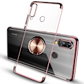 Miniatyrbillede 2 af 11: Huawei P Smart 2019 - Praktisk silikonecover med ringholder Svart