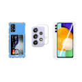 Miniatyrbild 3 av 11: 1 Set Samsung Galaxy A72 Skal + Skärmskydd + Kameralinsskydd Transparent
