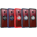 Pikkukuva 7 / 9: Samsung Galaxy S9+ - Stilsäkert Skal med Ringhållare Blå/Blå