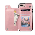 Pikkukuva 3 / 11: iPhone 7 Plus - NKOBEE-nahkakuori lompakko-/korttilokerolla Rosa