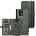 iPhone 12 - 2 i 1 Plånboksfodral Mörkgrön