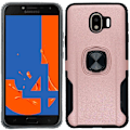 Miniatyrbilde 7 av 11: Samsung Galaxy J4 2018 - Smart Skyddande Skal med Ringh�llare Mörkblå