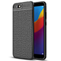 Miniatyrbilde 3 av 11: Huawei Y6 2018 - Smidigt Litchi-Läder Design Skal Röd Röd
