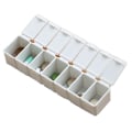 Miniatyrbilde 8 av 9: Praktisk medisindispenser med 7 rom (ukedispenser) Beige