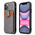Miniatyrbillede 2 af 11: iPhone 12 Pro - Effektfullt Skal med Korthållare Mörkbrun