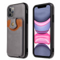 Pikkukuva 2 / 11: iPhone 12 Pro - Effektfullt Skal med Korthållare Mörkbrun
