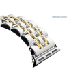 Miniatyrbillede 5 af 9: Apple Watch 4 - 44mm - Stilren stållänk Silver/Guld