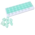 Miniatyrbillede 4 af 9: Praktisk 31-Fags Medicin Dispenser Medicinæske Röd