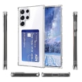 Miniatyrbillede 1 af 7: Stötdämpande Skal med Korthållare - Samsung Galaxy S23 Ultra Genomskinlig