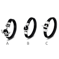 Miniatyrbillede 5 af 6: Stilsäkert Äkta Läder Rostfritt Stål Armband TYPE-A