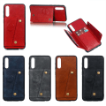 Miniatyrbillede 3 af 11: Professionellt Retro Skal med Kortfack - Samsung Galaxy A50 Röd