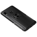Pikkukuva 10 / 11: Huawei Y6 2019 - Praktiskt Skal med Ringhållare (LEMAN) Roséguld