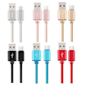 Miniatyrbild 3 av 11: USB-C/Type-C Slitstark Snabbladdningskabel (LEMAN) Guld