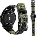 Pikkukuva 2 / 11: Joustavat Nylonrannekkeet - Samsung Galaxy Watch S3 Frontier Blå 20mm