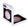 Miniatyrbillede 5 af 11: Galaxy Z Flip 6 - Praktiskt Mjukt silikon TPU/PC-skal Transparent