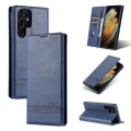 Miniatyrbild 6 av 11: Samsung Galaxy S22 Ultra - Stilrent Praktiskt AZNS Plånboksfodral Brun