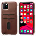 iPhone 11 Pro - Skyddande Skal med Korth�llare Mörkbrun