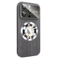 Pikkukuva 5 / 11: iPhone 12 pro max -  Trätexturerat Magsafe Trådlöst Laddningsskal Brun