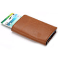 Miniatyrbillede 1 af 11: Eksklusiv Design-kortholder (RFID & NFC Beskyttelse samt GSA) Brun