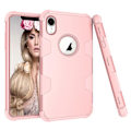 Pikkukuva 10 / 11: Skyddande Hybridskal från LEMAN till iPhone XR Rosa/Svart Rosa/Svart